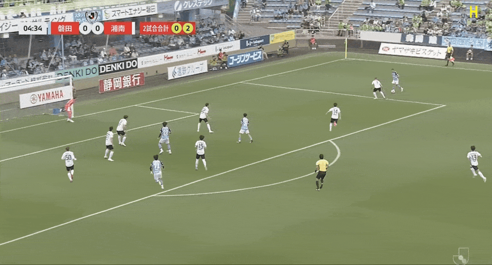 日联杯半场：两队合计3脚射门，磐田喜悦0-0湘南丽海