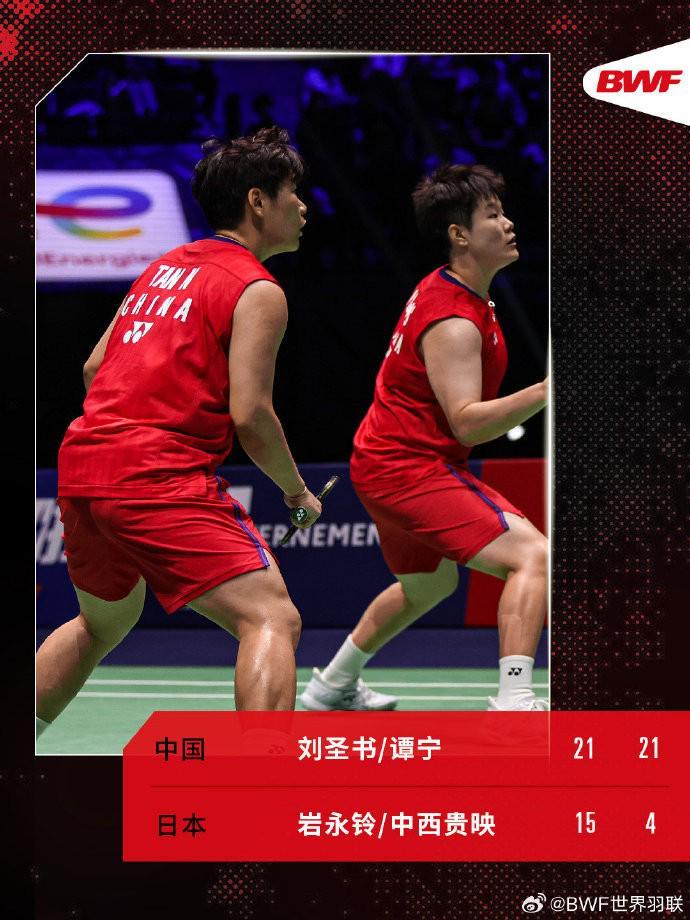 亚博体育官网-刘圣书/谭宁2-0战胜岩永铃/中西贵映，首次参加世锦赛便跻身决赛